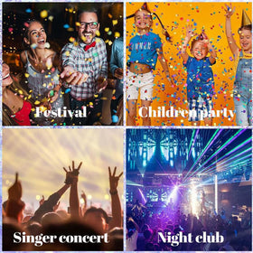Mysense glitter on festival outfit under lights demonstrating chameleon shine and photo-ready finish