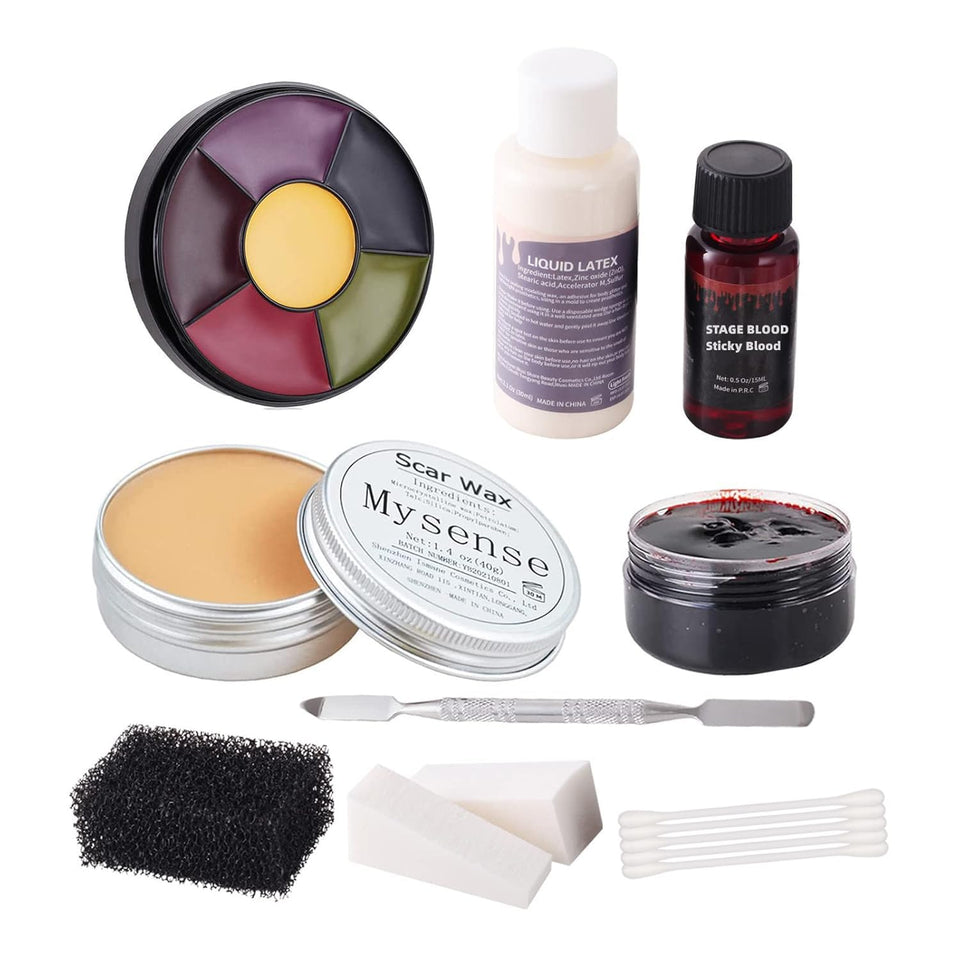 Mysense front packaging showing complete SFX kit for realistic wounds