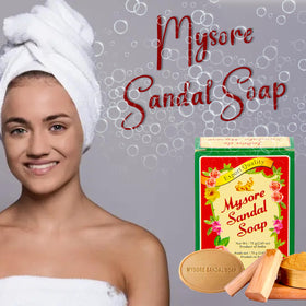 Mysore Sandal ingredients label close view, shows sandalwood oil inclusion
