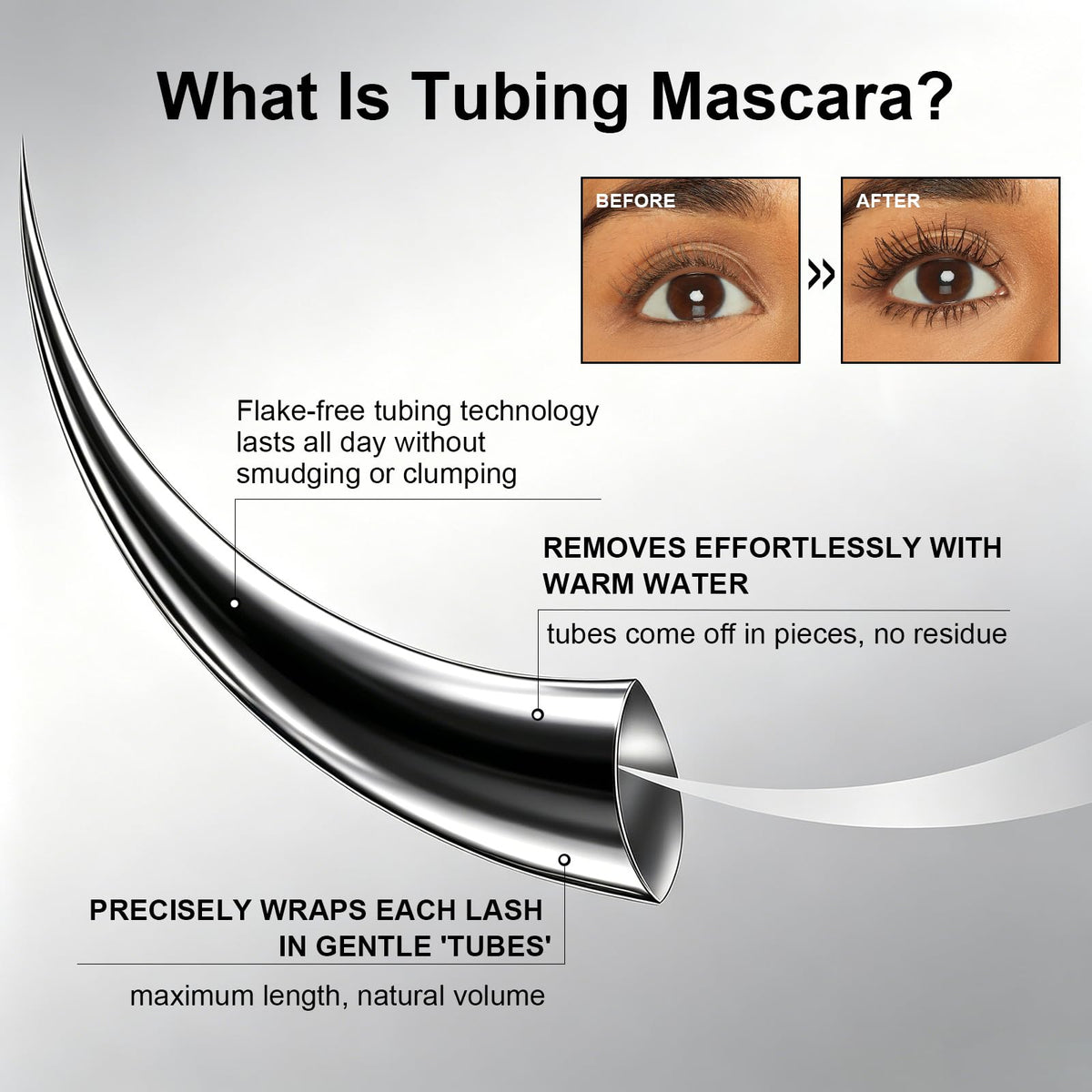 MYSTER ROSEY removal with warm water demonstrating gentle tubing removal for less tugging