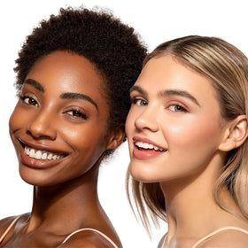 MYSTER ROSEY applied on model for a polished evening neutral eye