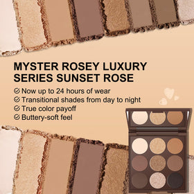 MYSTER ROSEY swatches on arm showing smooth texture and buildable coverage