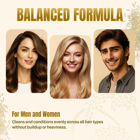 MYSTÉRE BEAUTÉ in-shower application on wet hair for scalp-refreshing benefit