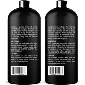 MYSTÉRE BEAUTÉ post-wash shiny curly hair showing smoothness benefit