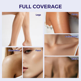 MyTend before and after split image demonstrating full coverage effect