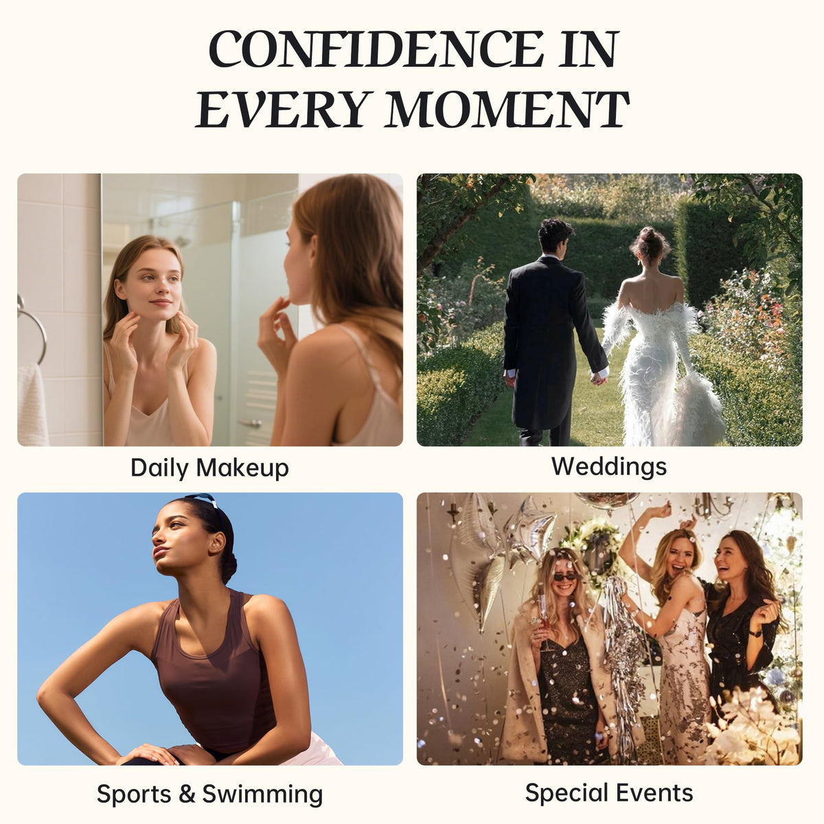 MyTend finished makeup in photoshoot setting showing camera-ready skin