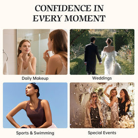 MyTend finished makeup in photoshoot setting showing camera-ready skin
