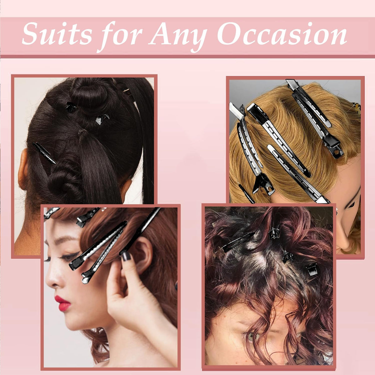 Mythos clip securing thick curly hair for styling benefits