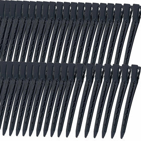 Mythos black alligator clips pack showing quantity and durable finish
