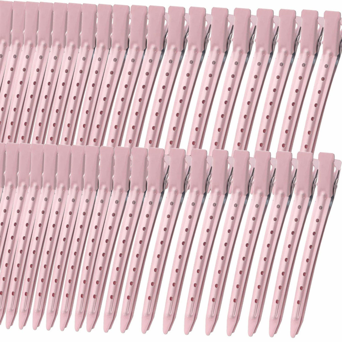 Mythos front view of 40 pink clips showing full pack and value