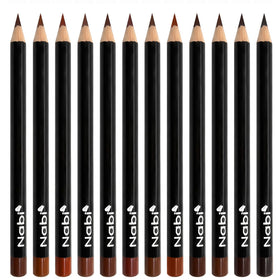 Nabi front packaging showing the 12 brown lip liners and labels for quick selection