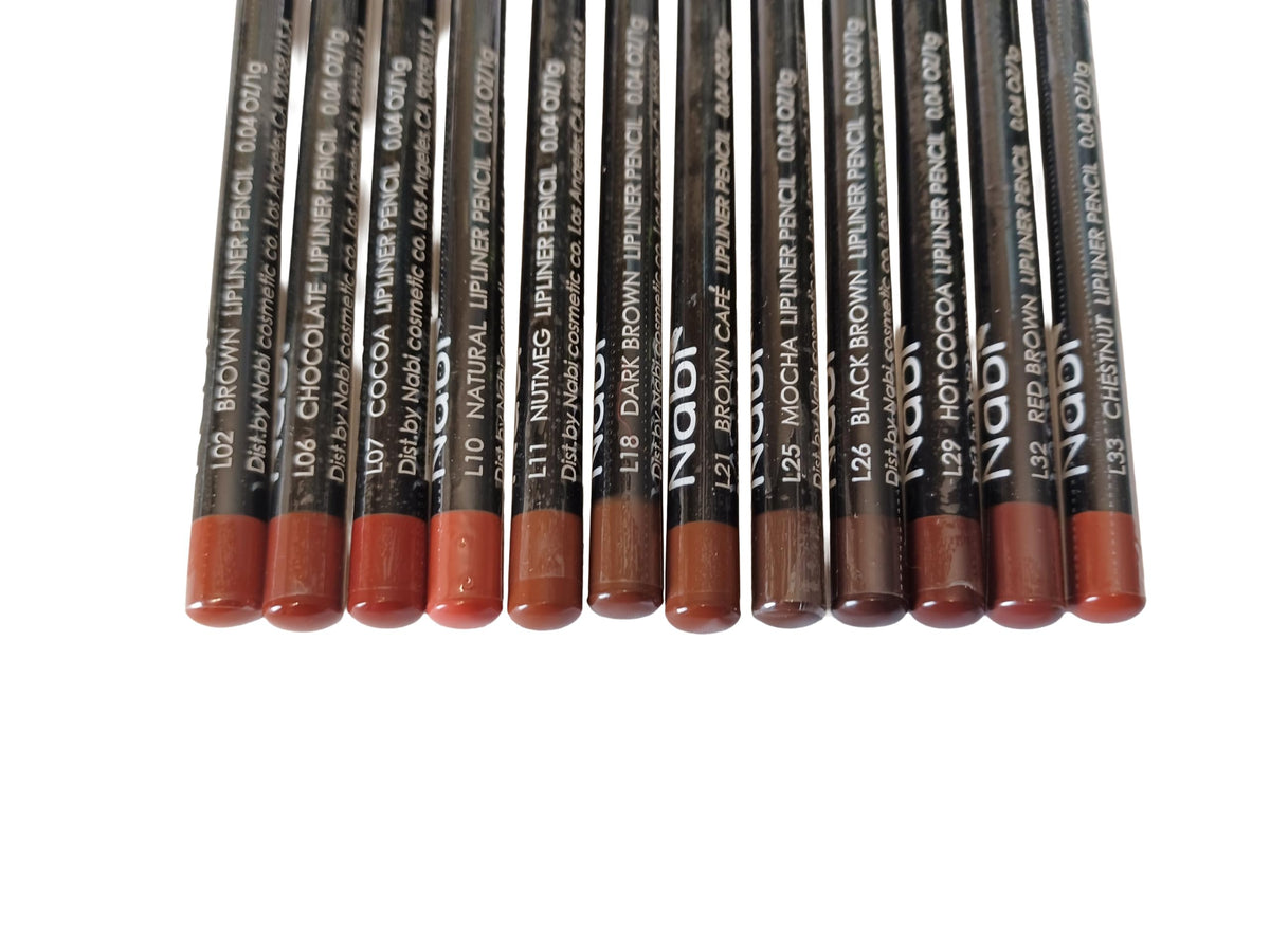 Nabi color swatches flatlay displaying varied brown tones for effortless shade matching