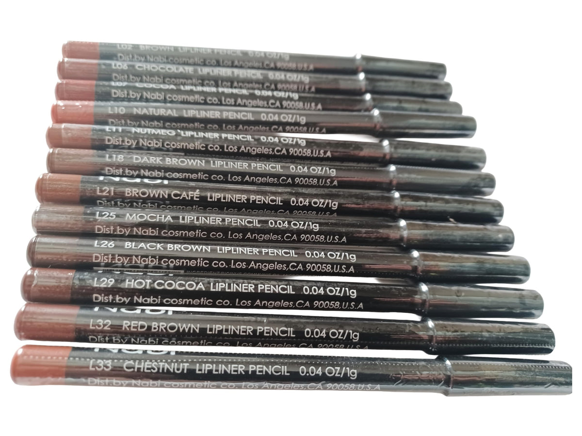 Nabi lip liner applied on lips close-up demonstrating precise definition and longer wear