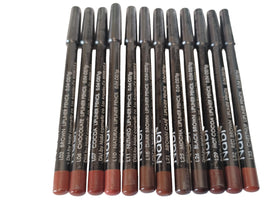 Nabi front packaging showing 12 brown lip liners for organized travel convenience