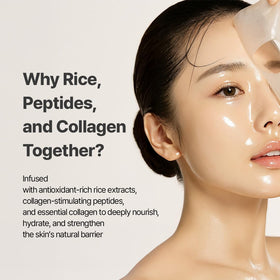 NACIFIC rice peptide essence on fingertip showing lightweight, non-sticky hydration