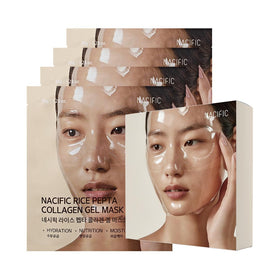 NACIFIC front packaging showing four hydrogel mask sachets and branding for easy selection