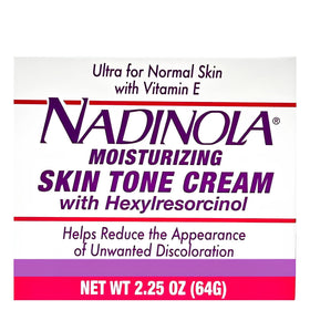 NADINOLA front jar view showing product label and benefit for evening skin tone