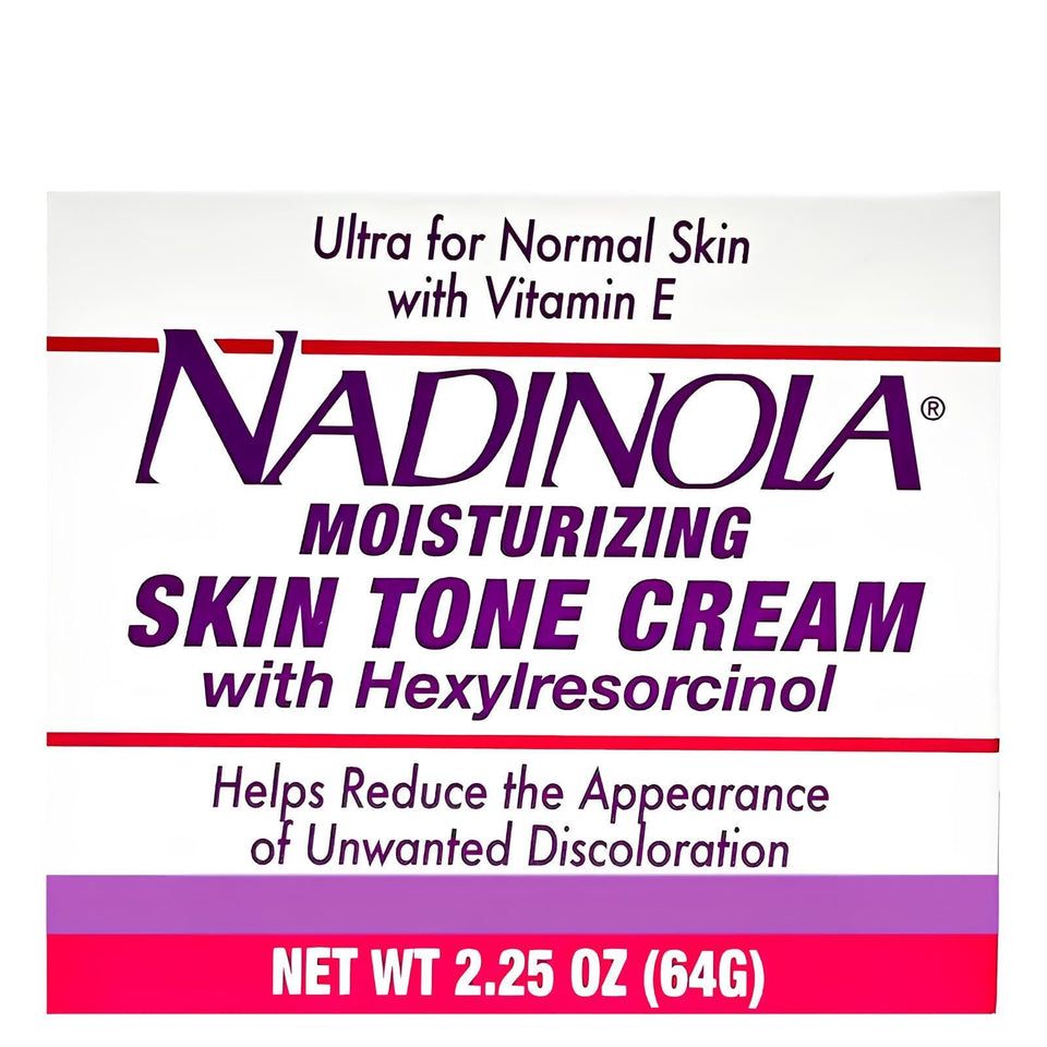 NADINOLA front jar view showing product label and benefit for evening skin tone