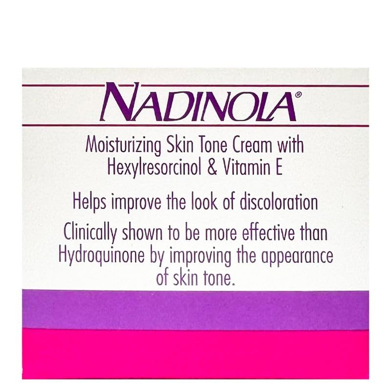 NADINOLA cream texture close-up showing smooth consistency and moisturizing effect