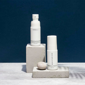 NAELI applied on cheek demonstrating quick absorption and non-greasy feel
