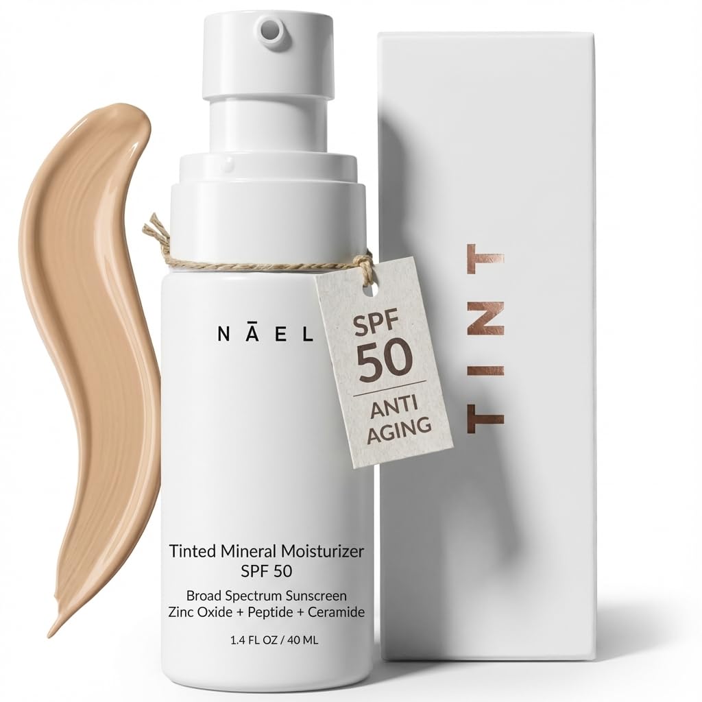 NAELI front packaging showing tinted moisturizer and SPF protection
