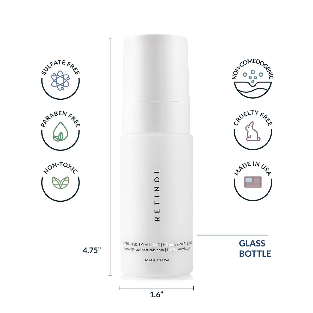 NAELI retinoid cream ingredients flatlay with butters and hyaluronic acid for nourishment