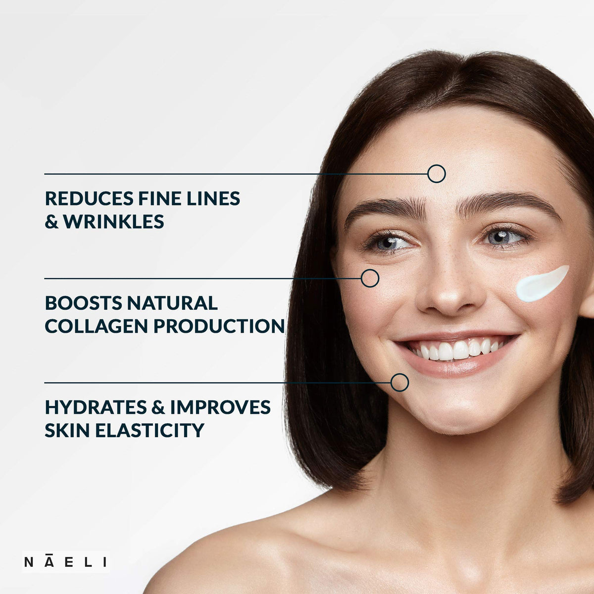 NAELI retinoid cream open texture showing smooth cream and quick absorption benefit
