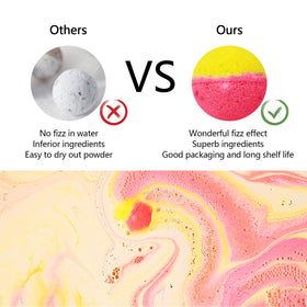 nagaliving single bath bomb label visible for easy scent choice and gifting benefit