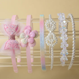 naibirdr close-up of pearl-accent headband showing elegant detail