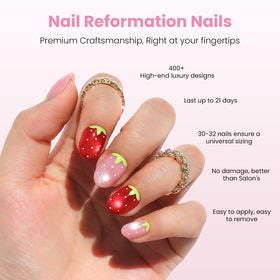 Nail Reformation close-up velvet cat-eye shimmer highlighting subtle sparkle