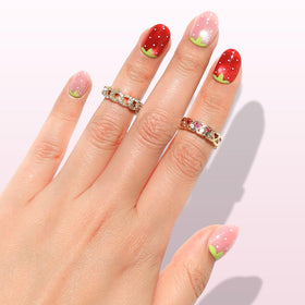 Nail Reformation extra short round nail top view showing natural fit