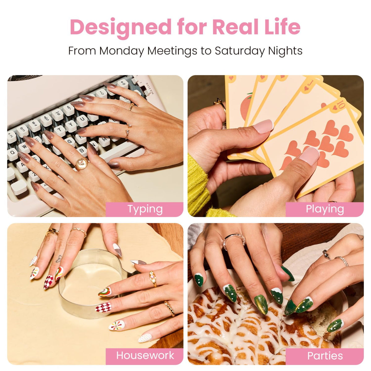 Removed nails and storage tray from Nail Reformation kit showing organized reuse and care