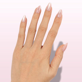 Nail Reformation side profile showing C-curve and natural fit for secure, gap-free wear