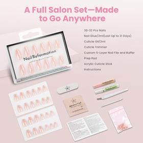 Nail Reformation stored reusable nails demonstrating multiple wears