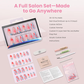 Nail Reformation storage case with reusable nails showing preservation method
