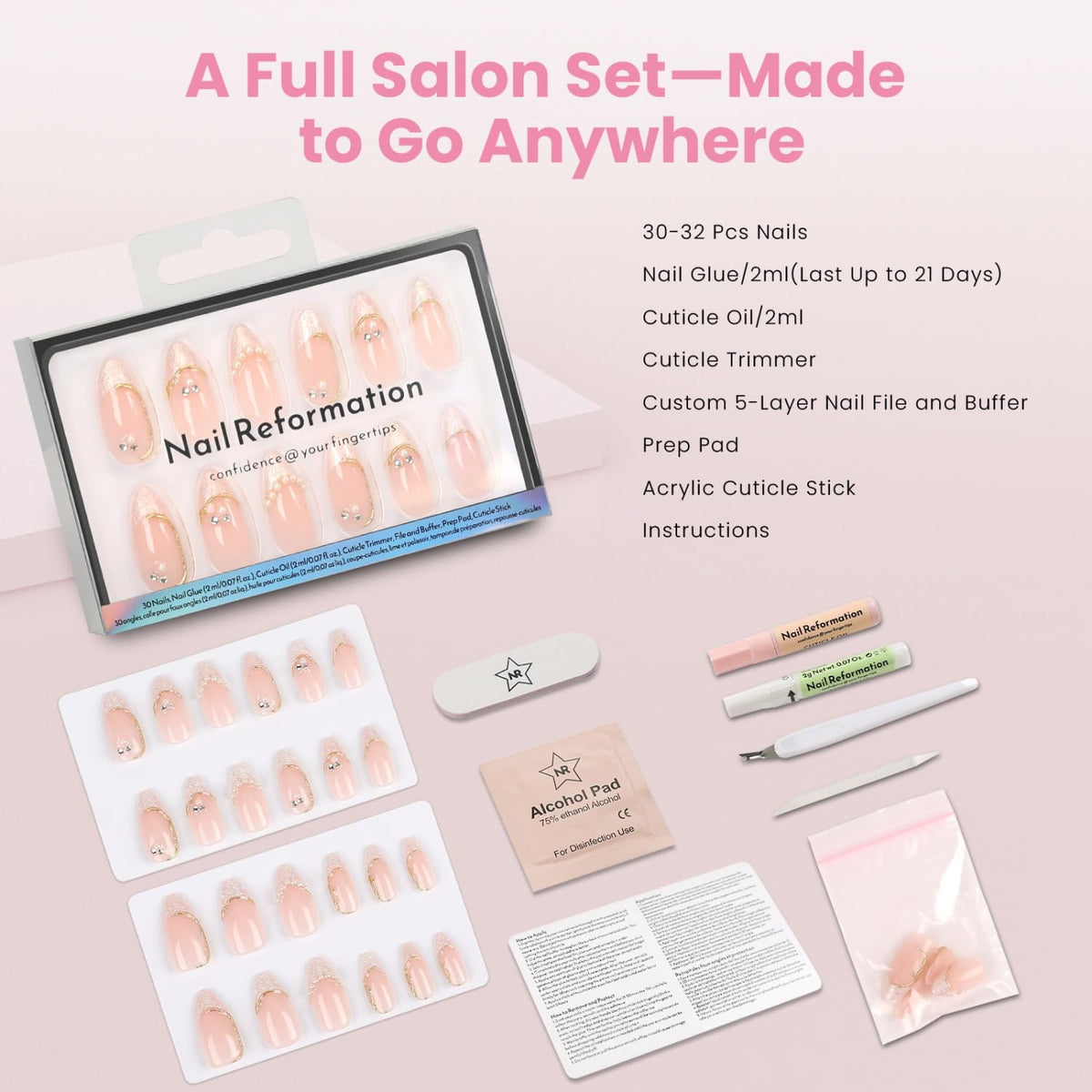 Nail Reformation storage and reuse ready nails organized for safe keeping and multiple wears