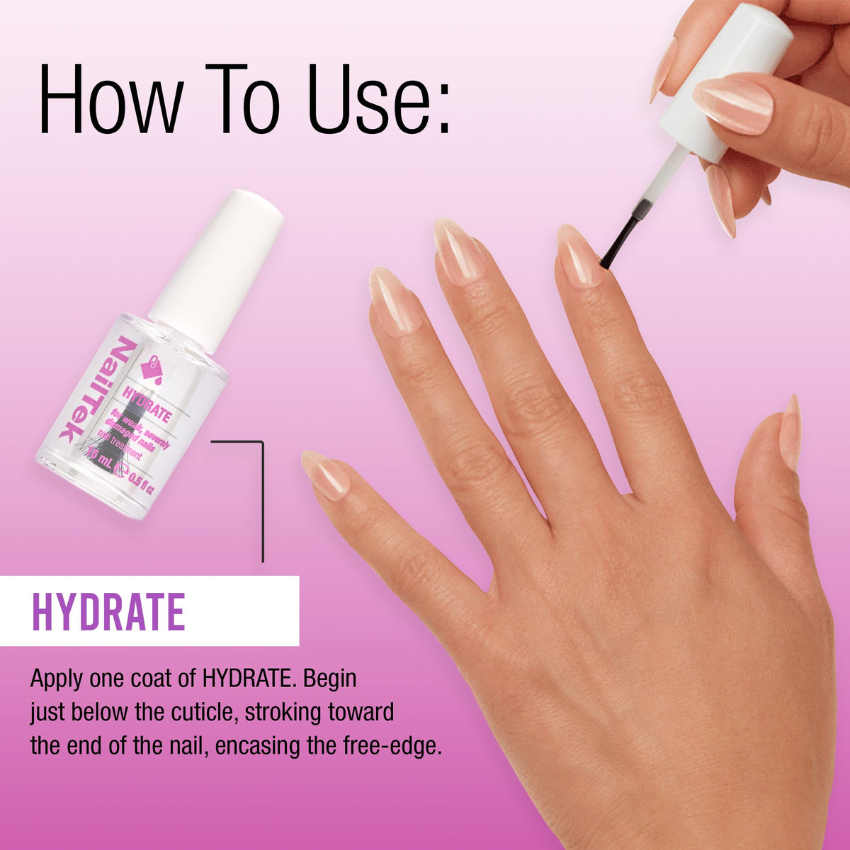 Nail Tek label detail showing ingredients and strengthening benefit