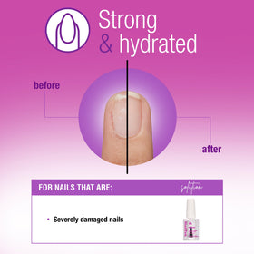 Nail Tek formula texture close-up highlighting moisturizing consistency
