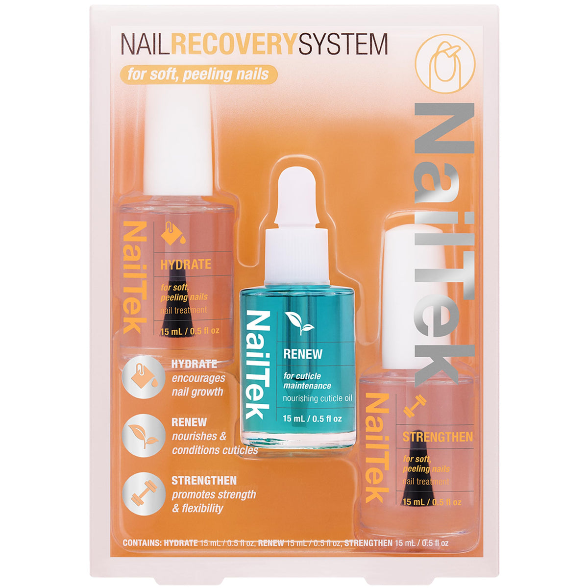 Nail Tek front packaging showing kit contents and benefits