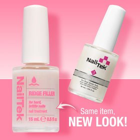 Nail Tek brush detail demonstrating precise application and even coverage benefit