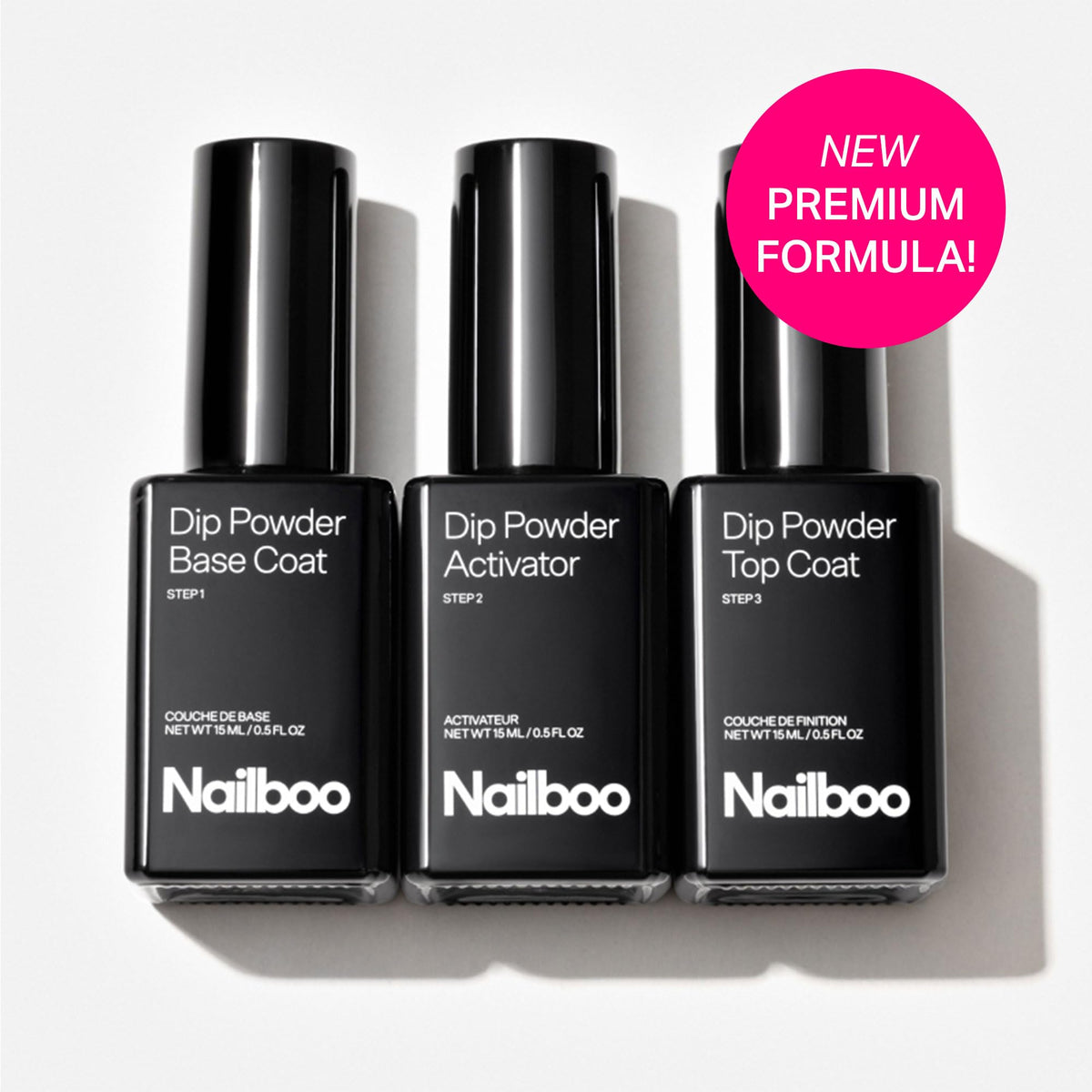 Nailboo bottle close-up showing smooth applicator and improved flow