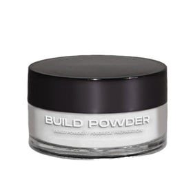 Nailboo clear dip powder jar front view, shows compact packaging and easy storage