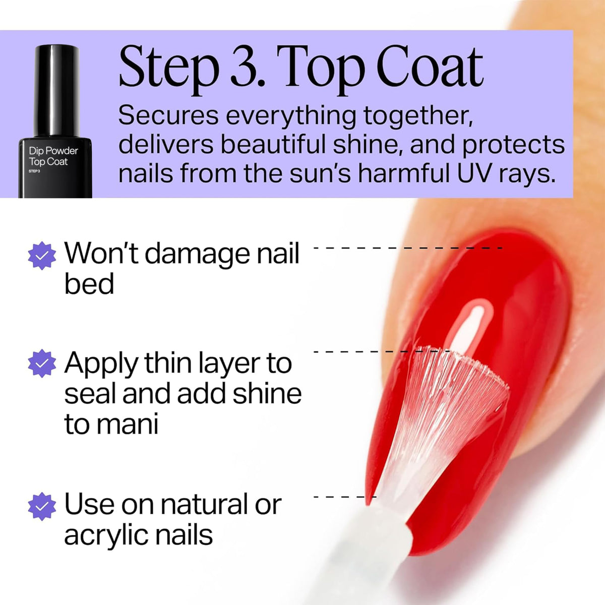 Pour detail of Nailboo liquid showing texture and low-odor formula