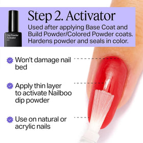 Nailboo Top Coat adding glossy, diamond-hard shine to nails