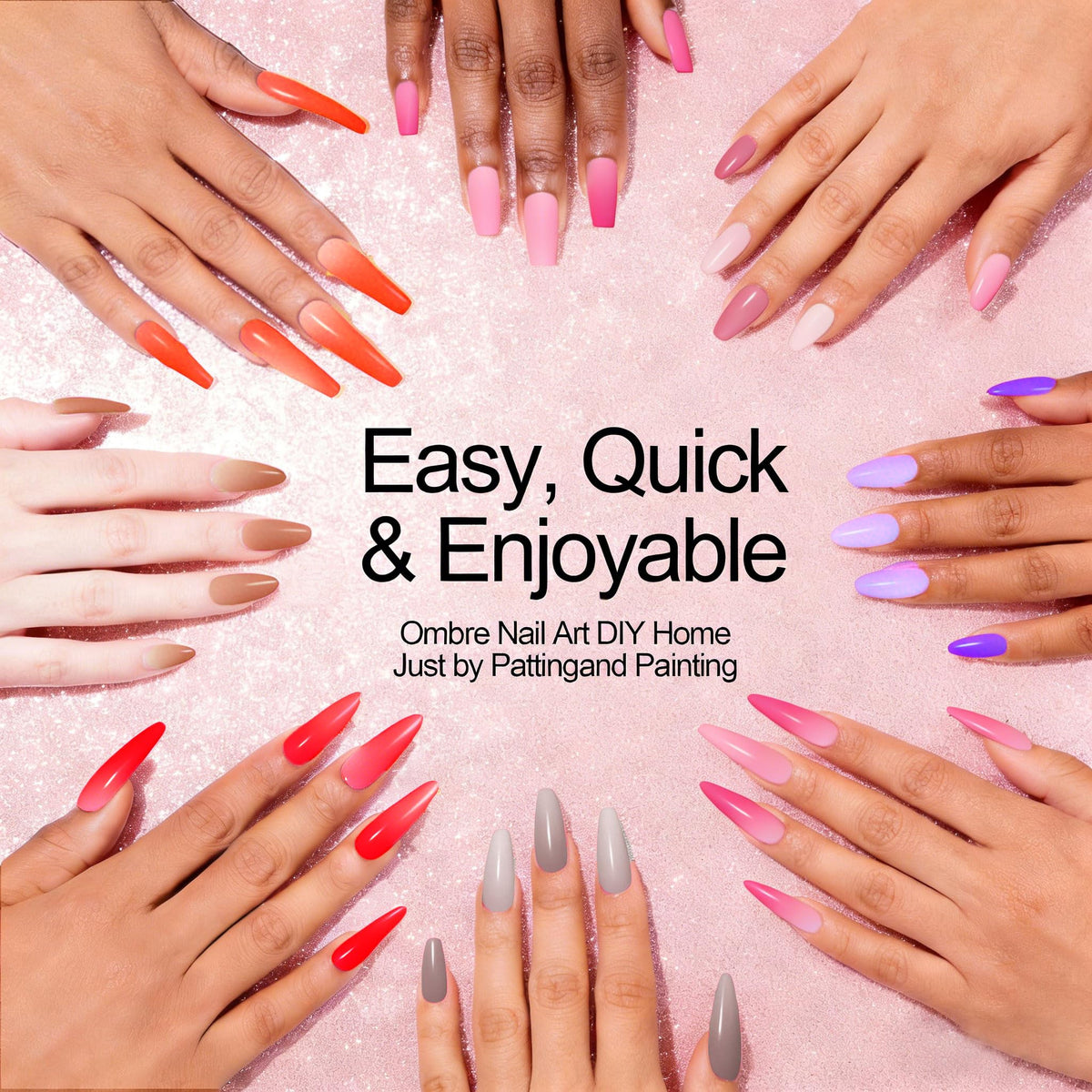 NAIL GIL mixing palette with color swatches for custom shades and control