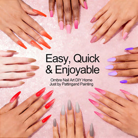 NAIL GIL mixing palette with color swatches for custom shades and control