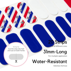 NAILOG included nail file and wipes displayed for quick prep and neat results