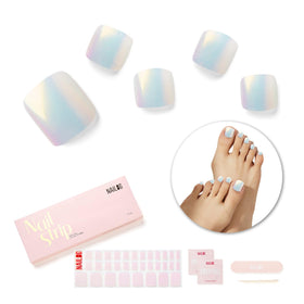 NAILOG front packaging showing pink moonlight design and quick at-home pedicure benefit