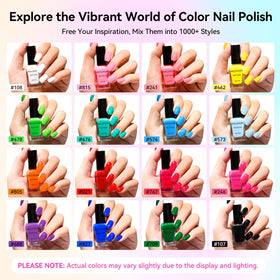 Nailshion bottle close-up with brush demonstrating smooth application and control