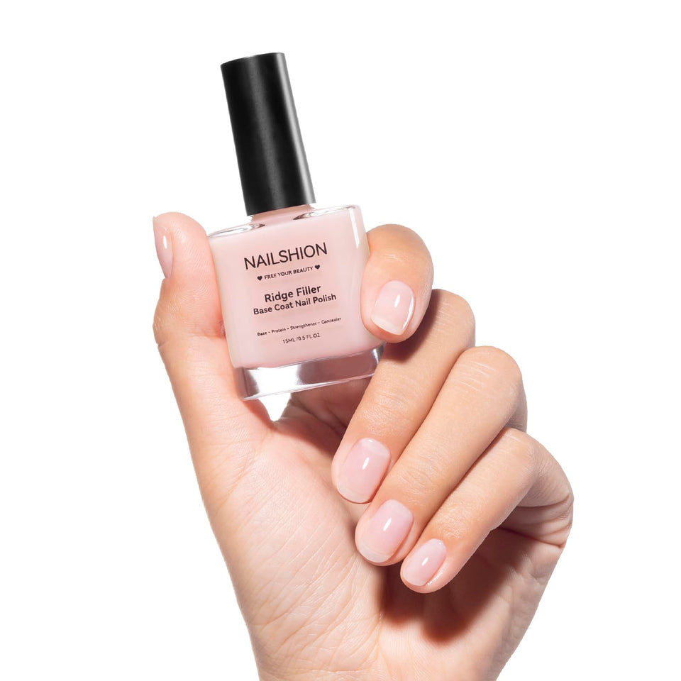 Nailshion front packaging showing product and benefits for smooth nails